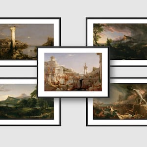 The Course of Empires Art Reproduction Framed Print Full Set