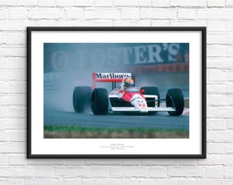 Ayrton Senna Commemorative Framed Print