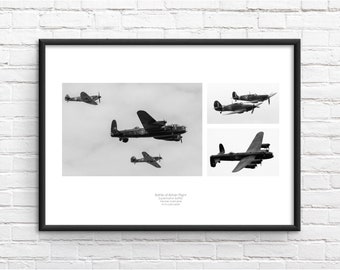 Battle of Britain Treble Commemorative Framed Print