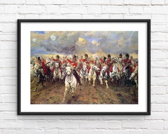 Scotland Forever! by Elizabeth Thompson Oil Painting Reproduction Framed Print