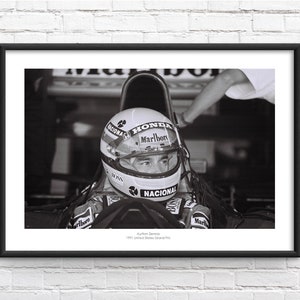 Ayrton Senna McLaren Commemorative Framed Print