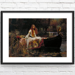 The Lady of Shallott John William Waterhouse Art Reproduction Framed Print