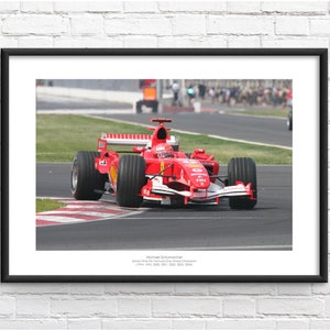 Michael Schumacher Commemorative Framed Print