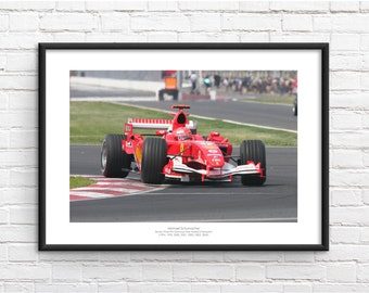 Michael Schumacher Commemorative Framed Print