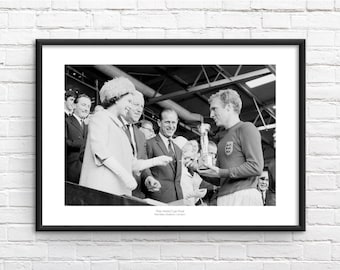England 1966 World Cup Final Winners Gedenk gerahmter Druck