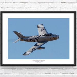 North American F-86 Sabre Commemorative Framed Print
