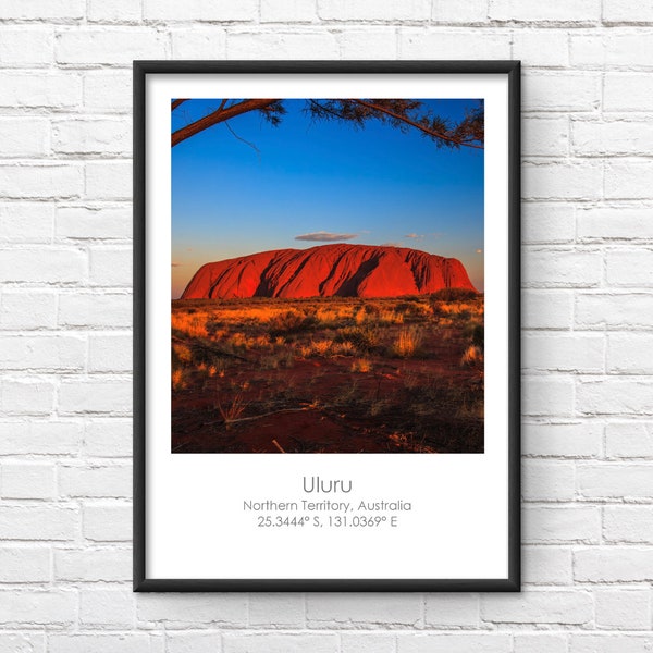 Uluru Australia Landscape Framed Print