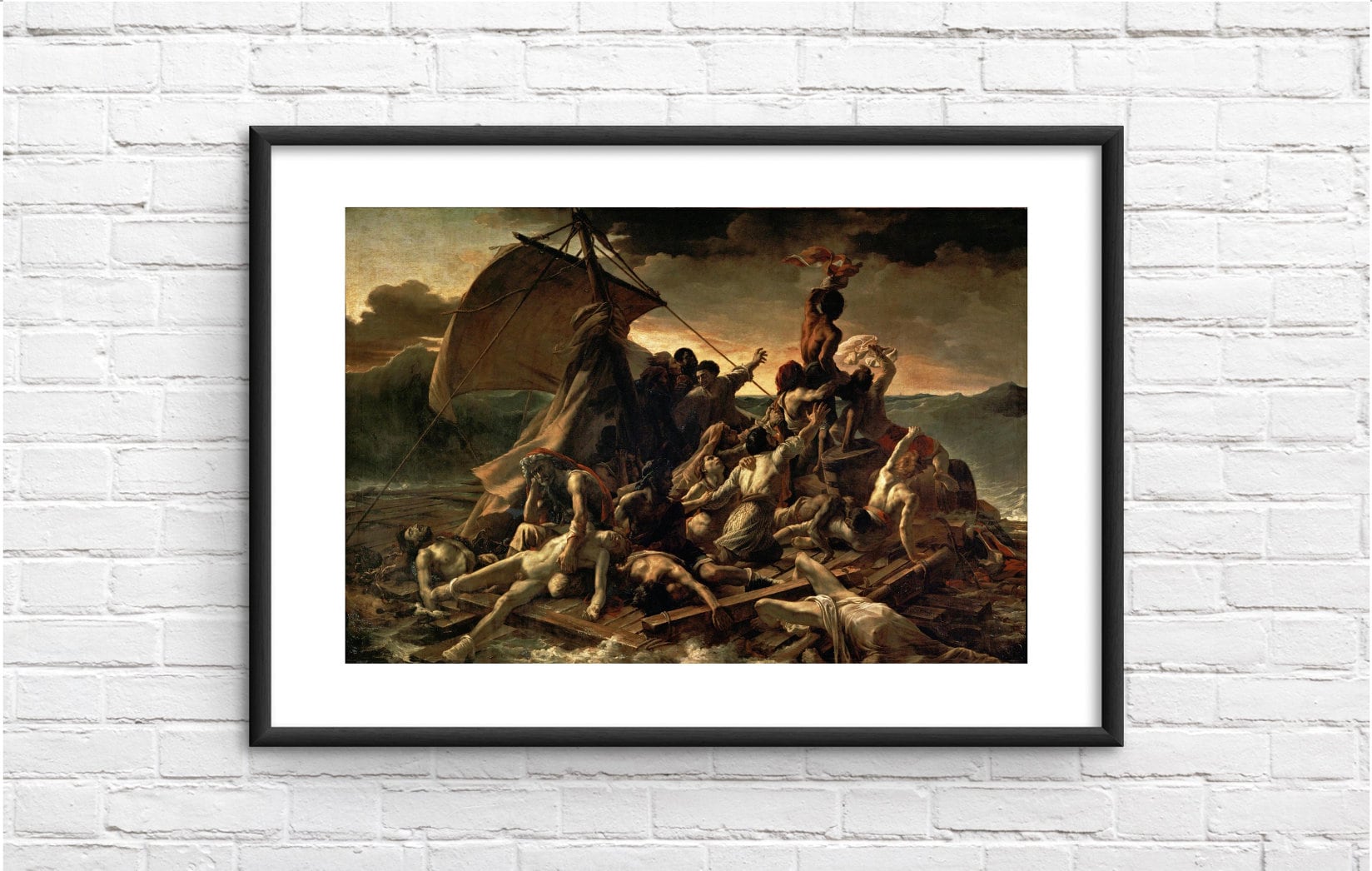 The Raft of the Medusa Painting Reproduction Framed Print - Etsy