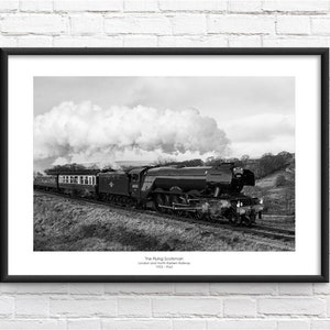 フライング・スコッツマン LNER クラス A3 4472 記念額入りプリント