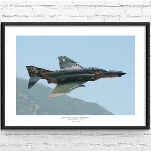 F-4 Phantom II Fighter Jet Commemorative Framed Print