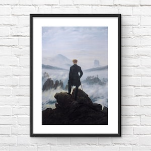 Wanderer Above the Sea of Fog Art Framed Print