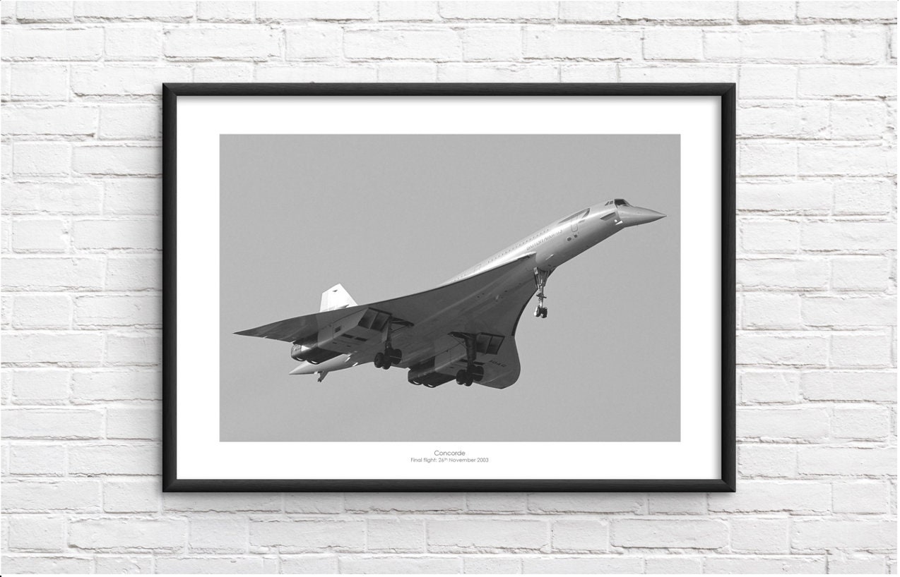 Concorde Final Flight Commemorative Framed Print