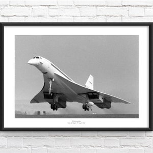 Concorde First Flight Commemorative Framed Print