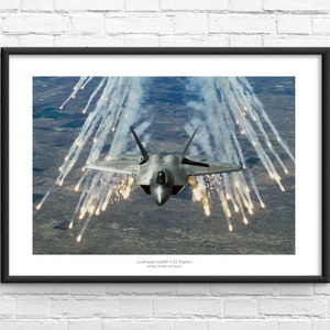 F22 Raptor gerahmter Gedenkdruck