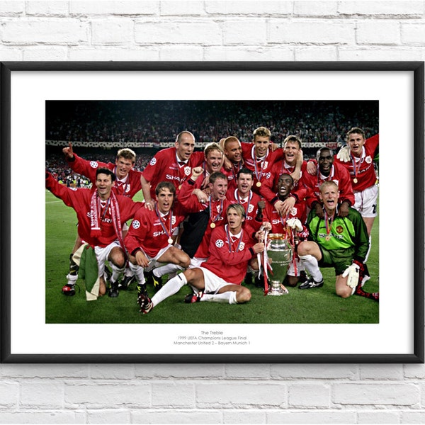 Manchester United 1999 Champions League Winners print