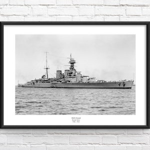 HMS Hood Commemorative Framed Print