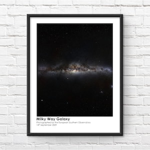 Milky Way Galaxy Commemorative Framed Print