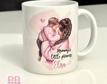 Kindertasse, Babygirl, mommy’s little Princess, Geschenk zur Geburt, coffeecup, personalisierte Geschenke, Baby Girl Love