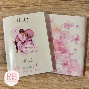 U-boekjeshoes met hijab, examenboekjeshoes, beschermhoes gepersonaliseerd met naam, hoofddoek, Islam, beschermhoes, geboortecadeau