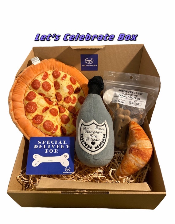 Lets Celebrate Dog Box Birthday Dog Box Dog Treats Dog Etsy Australia