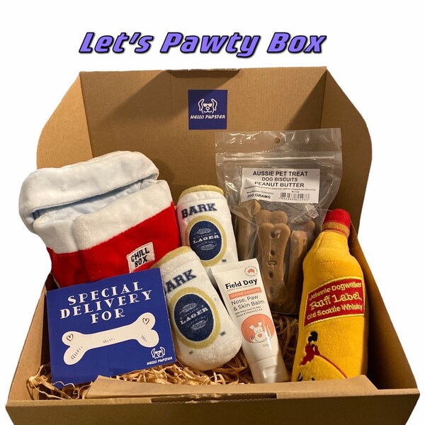 Dog Birthday Box Etsy Australia