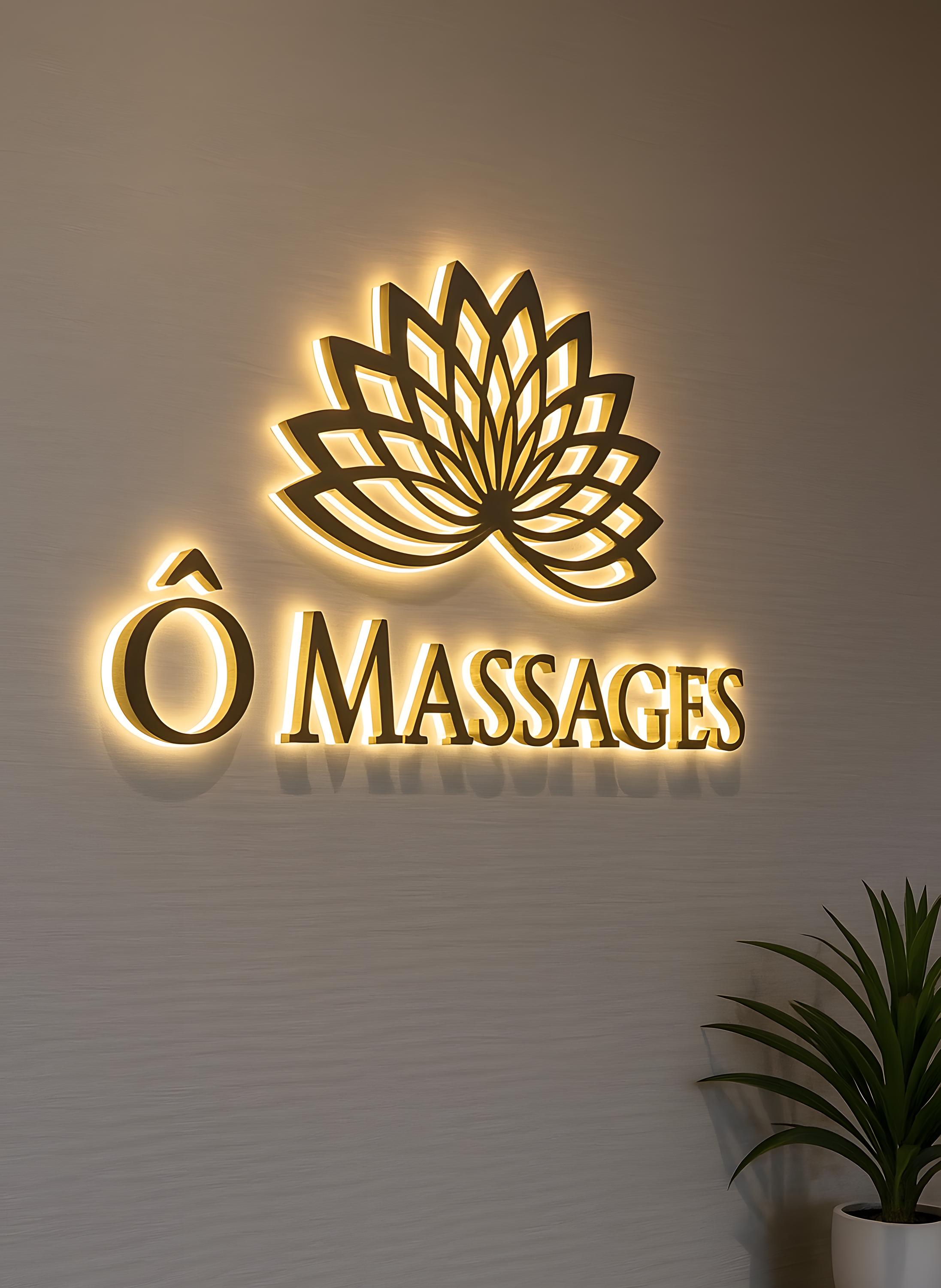 Custom Backlit Letters, Business Logo Sign, Reception Wall Sign, Salon Sign, Office Sign, LED Spa Sign, Metal Signboard, 3D Business sign