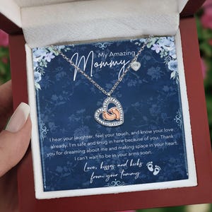 Baby Feet Heart Necklace: Sterling Silver New Mom Gift
