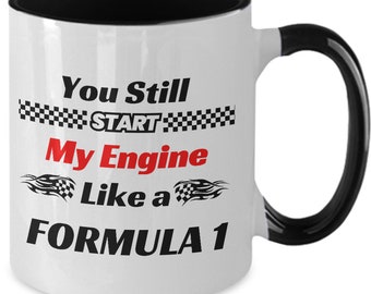 Taza de café de Fórmula 1 para San Valentín, regalo de carreras de F1