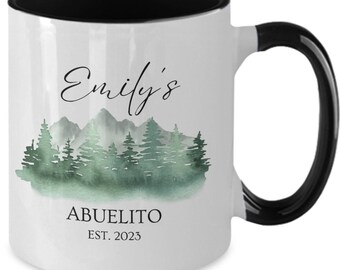 Mug Abuelito personnalisé - Design forêt de montagne