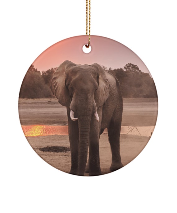 Elephant onament, Elephant gifts, Elephant gift for women, Elephant gift  for men, Elephant Car Ornament