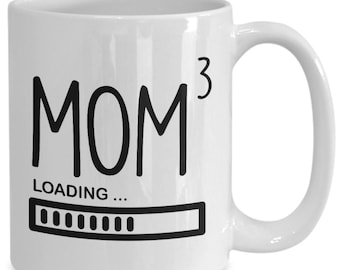Mom Cubed Tasse - Schwangerschaftsankündigung für das 3.Kind