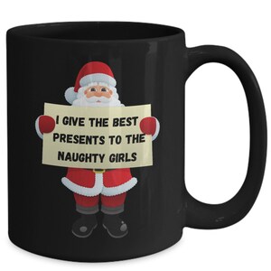 Naughty Santa gift, Naughty list Christmas gift, Gag Christmas mug for her, Funny Christmas gift ideas, Naughty Christmas gift, gift for her