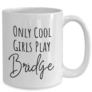 Taza de café Bridge - Regalos para jugadores de Bridge - Taza de regalo para jugadores de Bridge - Regalo para entusiastas del Bridge - Regalos para amantes del Bridge - Taza de jugador de cartas