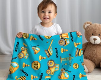 Coperta con monogramma per camion da costruzione, coperta con nome personalizzato