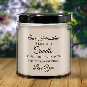 Friendship Candle, Funny friendship Gift, Scented Candle, Friendship Gift, Funny Gift for Friend, Gift for BFF, Scented Candle, Christmas...