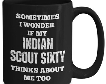 Indian Scout Sixty Motorcycle Mug - Motorbike Lover Gift