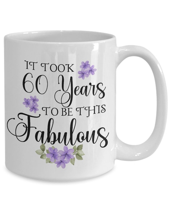 Tazza 60° Compleanno Donna – Regalo Per Mamma E Amiche – Trendation, Ceramica