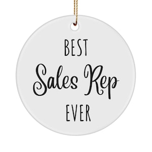 Sales Rep Ornament, Sales Rep Gifts, Sales Representative Ornament, Sales Representative Gift, Best Sales Rep, Sales assistant gift