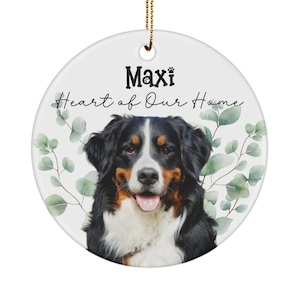 Ornamento personalizzato per cane da montagna bernese, regali per cane da montagna bernese, regalo per mamma cane da montagna bernese, regalo per papà cane da montagna bernese