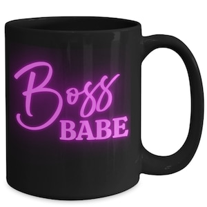 Boss babe mug - Boss babe gifts for women - Beautiful gift for girl boss - Female entrepreneur present cup - Gift for boss female