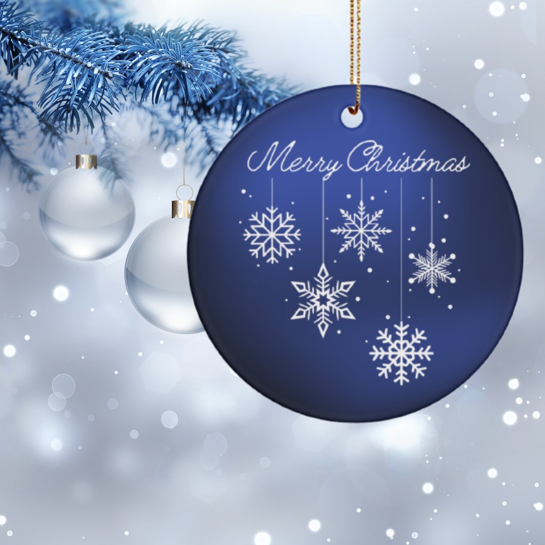 Navy Blue Christmas Ornaments, Navy Blue Ornaments, Navy Blue Bauble Navy Blue Christmas Ornament