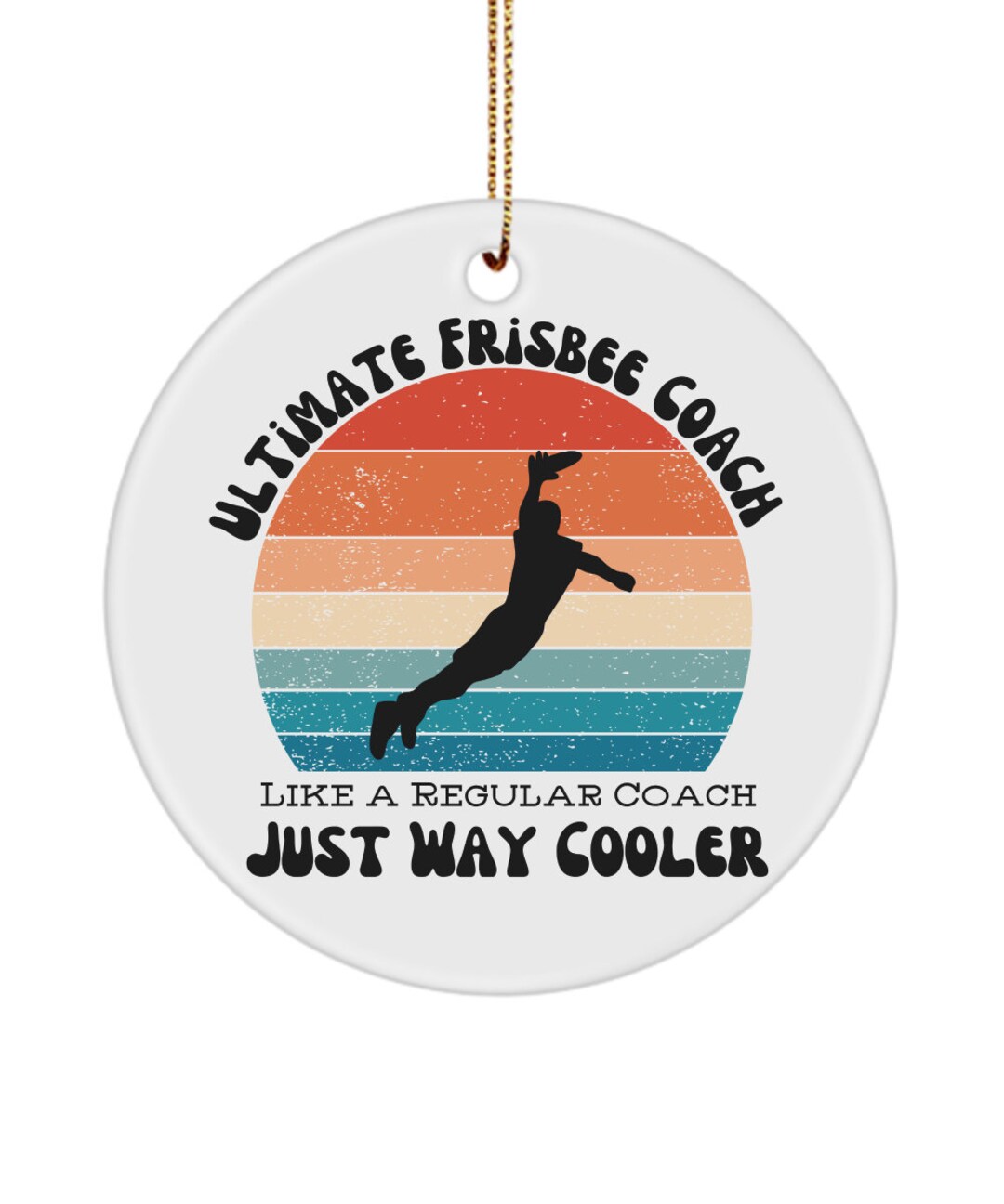 Ultimate Frisbee Coach Ornament Gift for Ultimate Frisbee Coach Frisbee