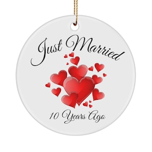 10th Anniversary ornament, 10th Wedding Anniversary Gift, 10th Wedding Anniversary Ornament, 10th Anniversary Gifts, ten year anniversary