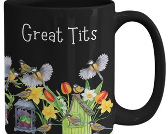Fowl Language Bird Mug, Funny Bird Lover Gift