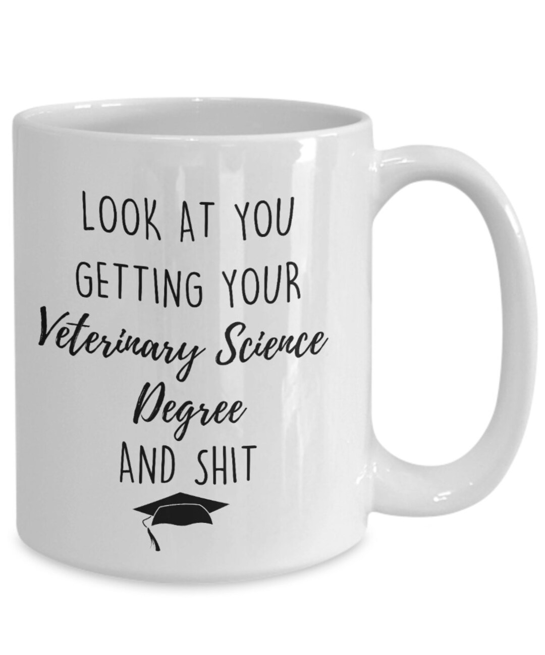 Veterinary Science Degree Coffee Mug Vet Graduate Gifts Etsy