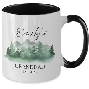 Personalized Granddad coffee mug - Custom new Granddad present cup - Gift for grandpa - Grandfather teacup from grandchild - Grandfather mug