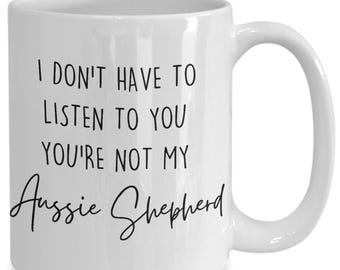 Koffiemok Aussie Shepherd Mom, grappig hondencadeau