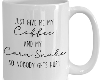 Gift for Snake Lover - Corn Snake Coffee Mug - Snake Mug - Snake Mom Gift - Snake Owner Mug
