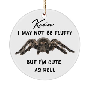 Tarantula ornament personalized, tarantula ornament, spider gifts, spider enthusiast gift ideas, spider lover gift, spider mom, spider dad