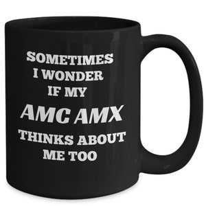AMC Javelin AMX, Classic Car Coffee Mug, Hot Rod Gifts, Hot Rod Mug, Man Cave Gift, Car Lover Gift, Gifts for Classic Car Lover, AMC Amx